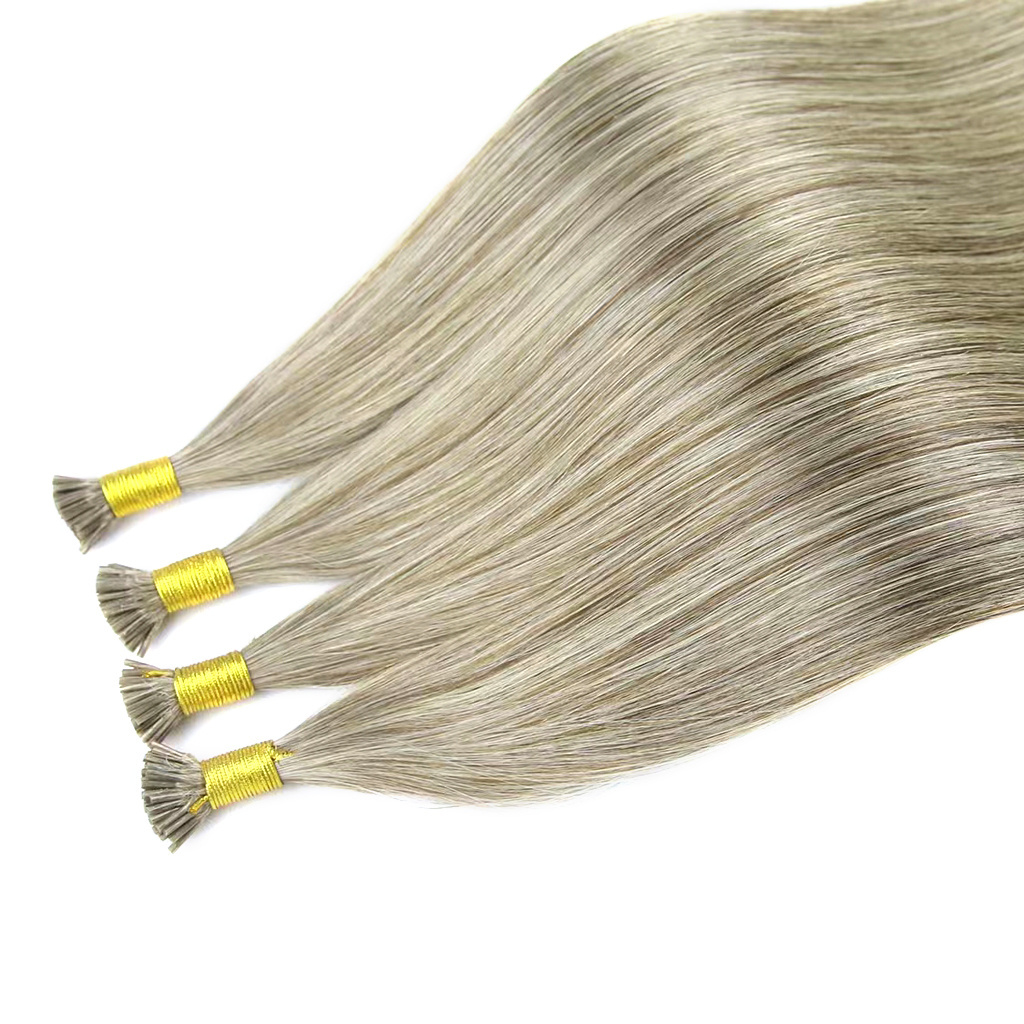 Top Quality i tip 20 22 24 26 28 Inches Raw Keratin Double Drawn Virgin european hair extensions i tip human hair extensions