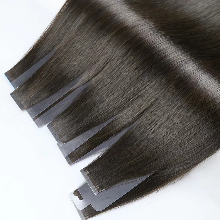 Wholesale 12a Grad Virgin 100 Human Hair Double Drawn injected tape hair extensions Natural Remy tape hair extension