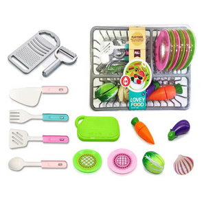 Support customization New slicer parent-child interactive baby grip training cut fruit and vegetable play house kitchen toys