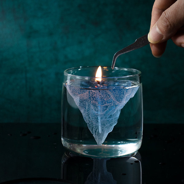 3D Iceberg Candle - Glass - Wax - Transparent - Light Blue scented candle creative luxurious candle jar