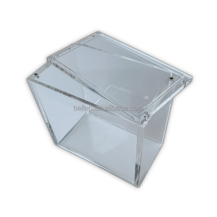 Pokemon Booster Box Wholesale Custom Clear Acrylic Display Box With Lid