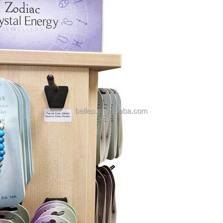 Modern POP Jewelry Shop Floor Wood Display Rack 360 Rotating Jewellery Display Stand For Shop