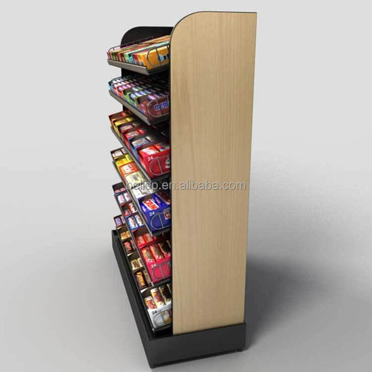 Supermarket Retail Store Candy Chocolate Display Stand Metal Shelf Potato chips Snack Display Rack