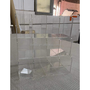 Custom Clear Acrylic Display Stand Counter top makeup and jewelry Storage Organizer