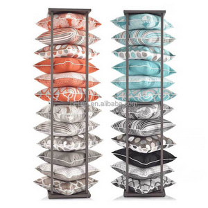 Freestanding Metal Tower Stand Cushion Pillow Display Rack