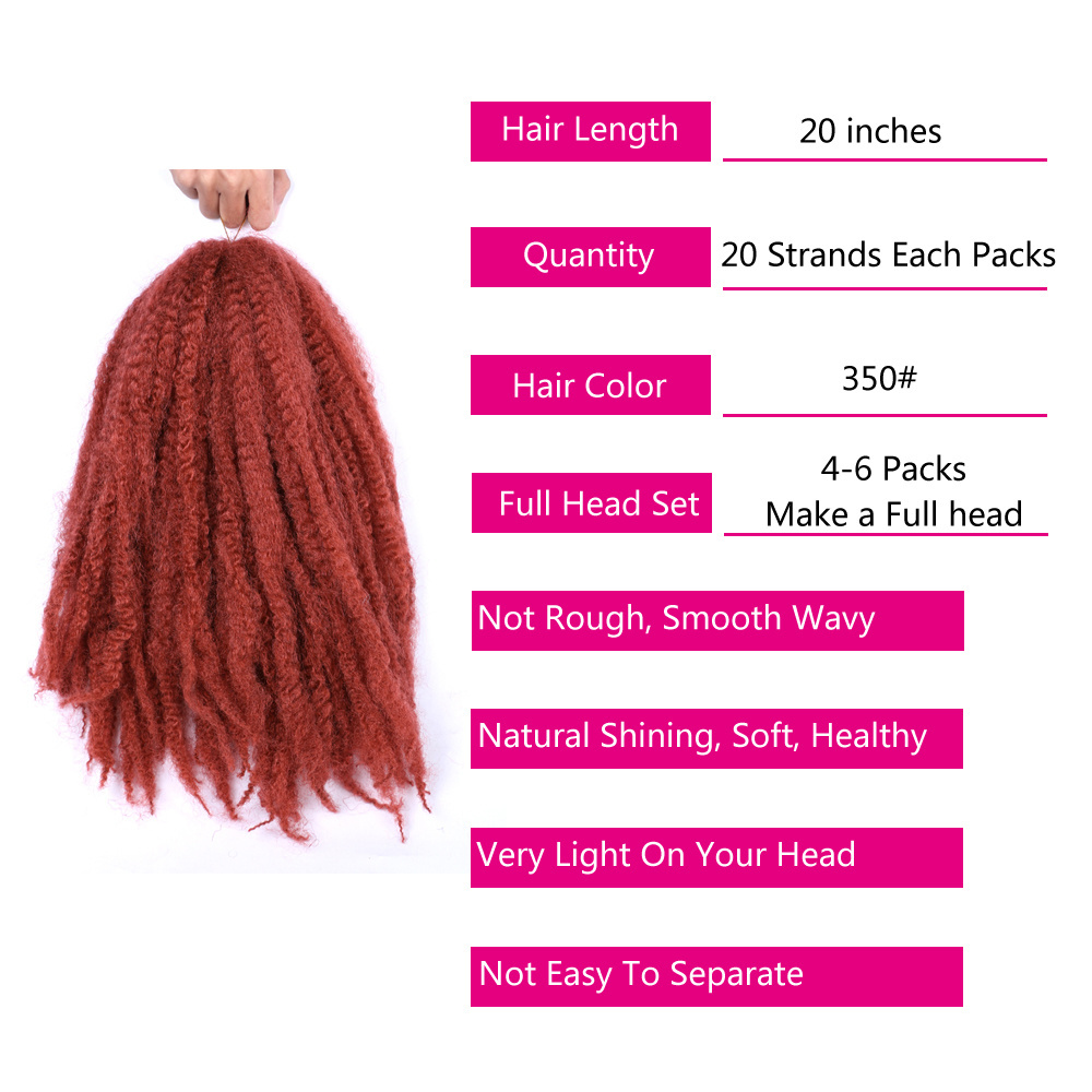 Hot sell afro kinky curly twist braiding hair afro kinky dreadlocks afro kinky hair for braiding