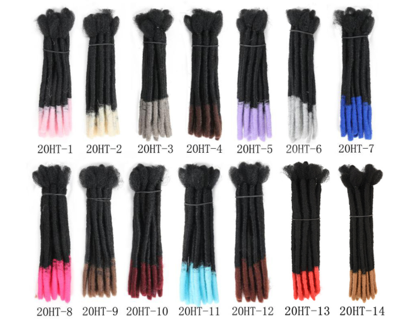 Synthetic dreadlocks extensions accessories beads jewelry soft dreadlocks braids crochet needle making machine crochet dreadlock