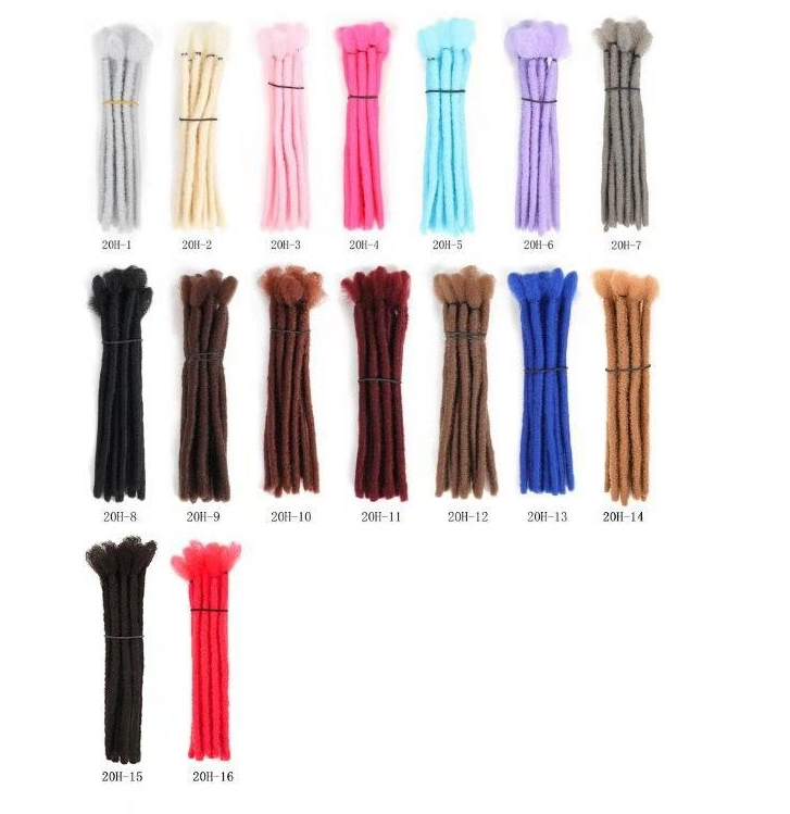 Synthetic dreadlocks extensions accessories beads jewelry soft dreadlocks braids crochet needle making machine crochet dreadlock