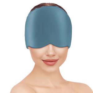 Bellewins Gel Cold Headache Head Anti-Stress Head Relax Massage Hat Health Care Tool Migraine Relief Caps