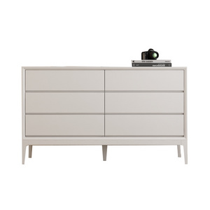 Nordic Modern White Entrance Cabinets 9 Drawers Sideboard Dresser Wood Chest of 6 Drawers