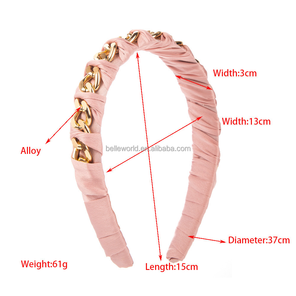 BELLEWORLD Korean handmade women jewelry and accessories head bands for makeup new fashion headbands for designer hair band