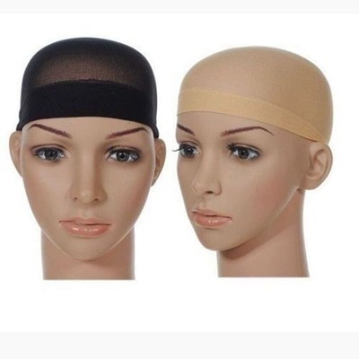 BELLEWORLD Wholesale Classic fashion 2pcs Black Nude Beige Unisex Full Lace Wig Stretch Snood Mesh hair net