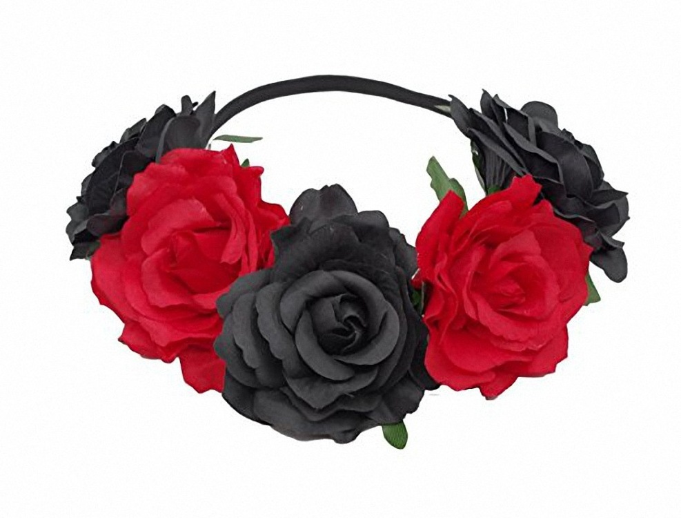 BELLEWORLD CUSTOM Handmade Floral Crown Rose Flower Headband Hair Garland Wedding Headpiece