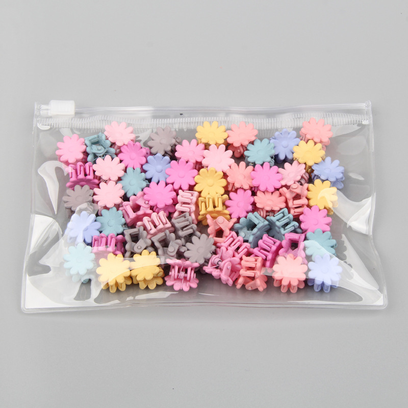 BELLEWORLD 30pcs Rabbit Ear Mini Hair Claw Clips Flower Star Beans Mouse Claw Clips for Hair for Girls