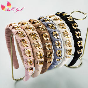 BELLEWORLD Korean handmade women jewelry and accessories head bands for makeup new fashion headbands for designer hair band