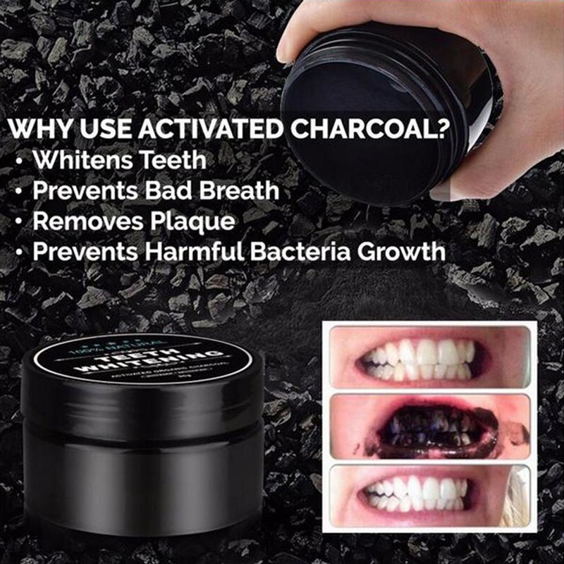 Teeth Cleaning Powder Charcoal Tooth Powder Teeth Whitening Powder For Home Use