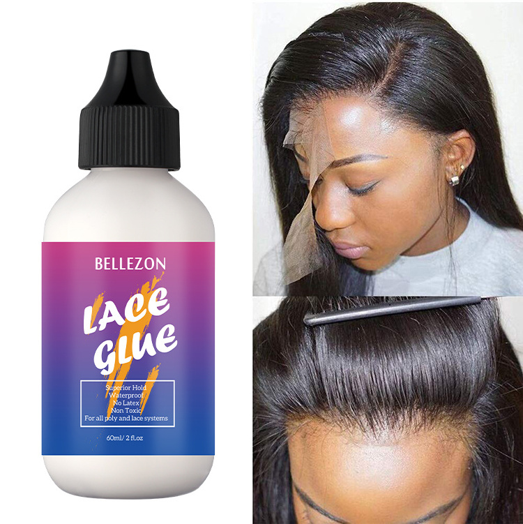 Wholesale 60ml Super Hold Waterproof Wig Bonding Glue Invisible Adhesive Lace Glue For Lace Wig Toupee Hair Extension