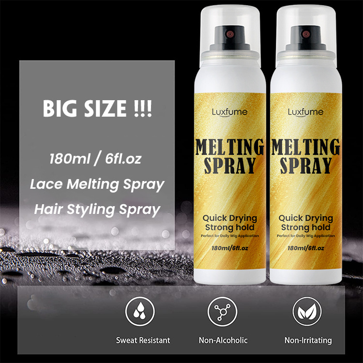 180Ml Lace Melting Spray Private Label Melt Super Hold Lace Bond Melting Spray