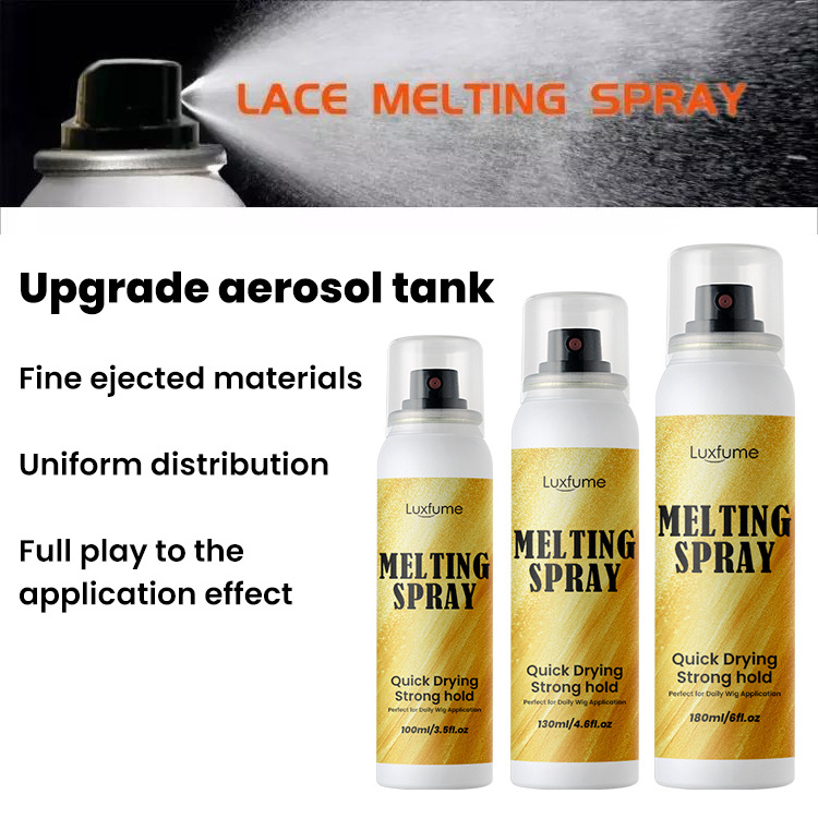 180Ml Lace Melting Spray Private Label Melt Super Hold Lace Bond Melting Spray