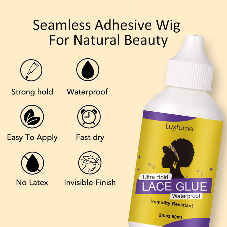 60Ml Quick Dry Strong Hold Lace Wig Glue Hair Replacement Adhesive Glue For Wig