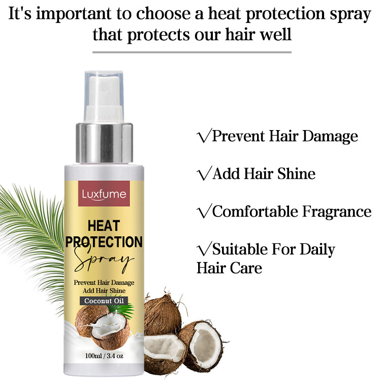 Private Label Repairing Silkening Heat Protector Serum Hair Heat Protection Spray