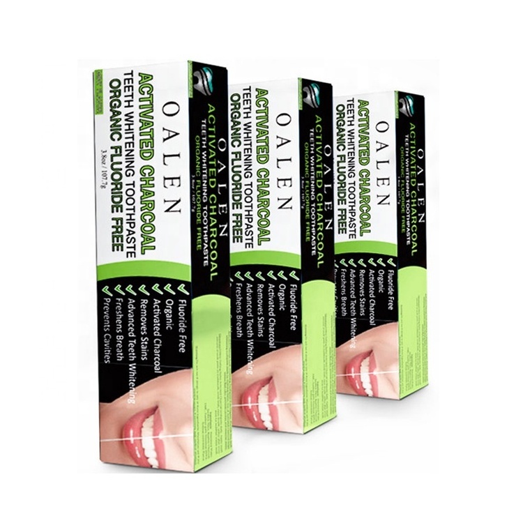 Anti-Cavity Anti-Bacterial Fluoride Free Oral Teeth Whitening Toothpaste Bamboo Charcoal Organic Toothpaste