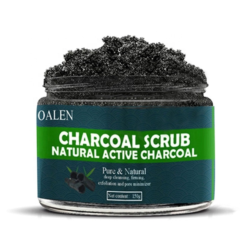 In Stock Exfoliating Charcoal Face Foot Body Scrub