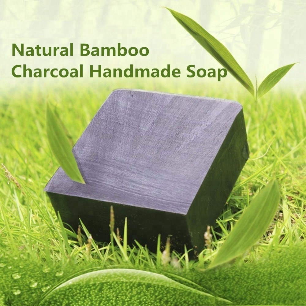 Private Label Face Soap Activated Black Bamboo Charcoal Soap Laundry Soap 500000pcs Guangzhou Cleaning MSDS ISO GMP 3 Years