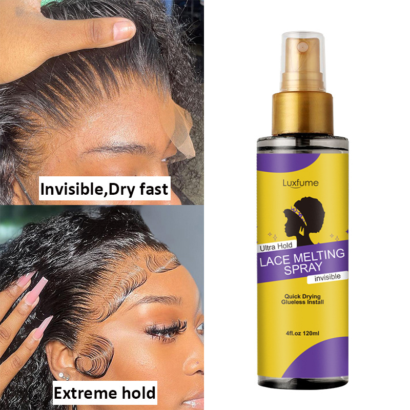 Fast Drying Hair Holding Spray Private Label Strong Hold Hair Glue Spray Melting Spray