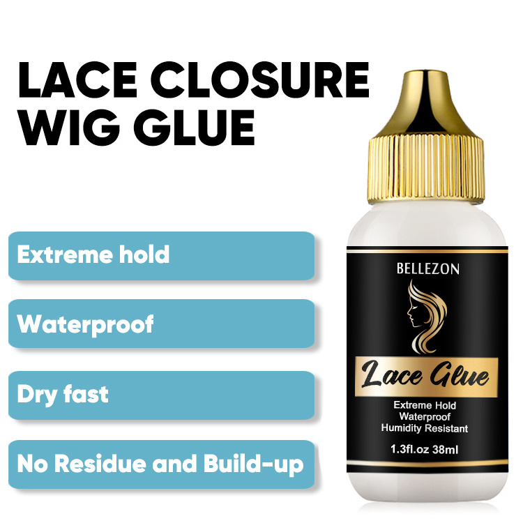 Bellezon Wholesale Lace Wig Glue Lace Frontal Waterproof Strong Hold Extra Strength Lace Glue