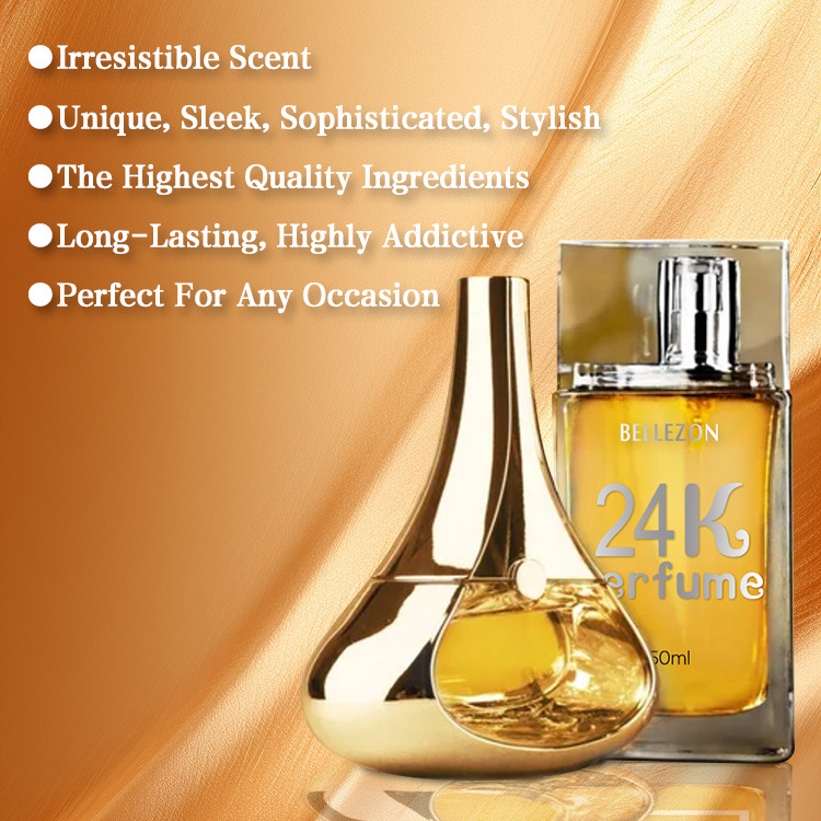 24K Gold Ladies Luxury Perfumes Original Fragrance Long Lasting Body Spray Perfume for Women