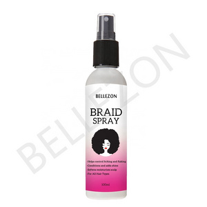 Private Label Anti Itching Soften Loc and Braid Sheen 4c Hair Wig Spray