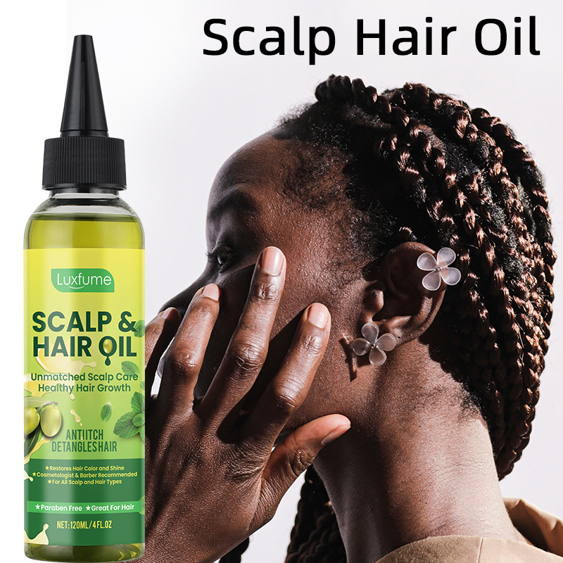 Bellezon Olive Oil Mint Hair Scalp Oil Private Label Nourishing Hair Root Regeneration Hair Growth Scalp Massage Oil