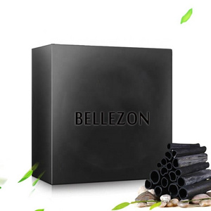 Private Label Activated Charcoal Soap Bar Remove Blackhead Acne Exfoliating Black Soap