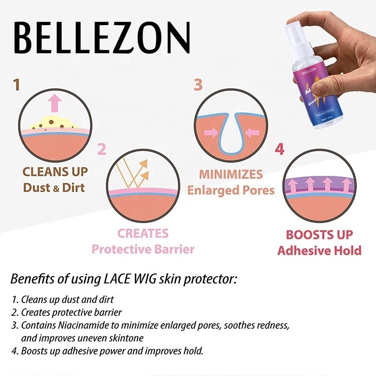 Bellezon Wholesale Lace Glue System Skin Protectant Hair Products Skin Scalp Adhesive Protector for Hair