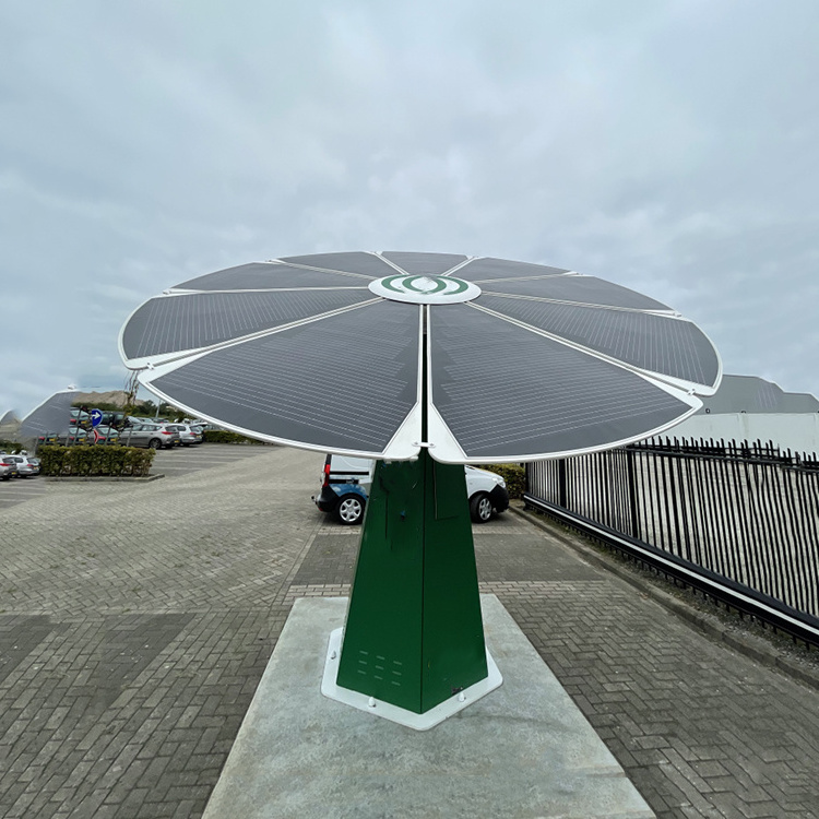 Outdoor Solar Flower Garden Solar Power System Komplettanlagen Speicher Photovoltaik-20 Kw Solar Final Umbrella Styles