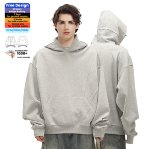 Polar Fleece Long Sleeve Sweatshirt Warm Pullover Kangaroo Pocket Hoodie For Men