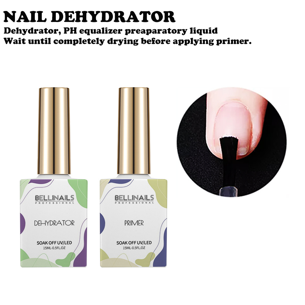 Bellinails Nail Prep Dehydrator And Acid-free Primer Acrylic Uv Gel Base Coat Primer Air Dry Nail Primer And Dehydrator Ph Bond