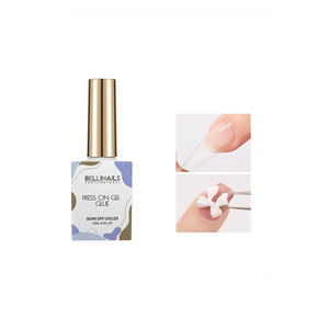 Bellinails High Quality Strong Adhesive Soak Off Uv Gel Nail Glue For Gel X Press On Gel Glue gummy base