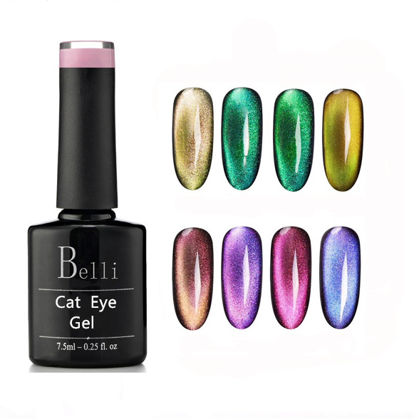 Bellinails new 2023 3D 5D 9D Cat Eye Gel Polish 124 color Magnetic Stick High Quality Strong Cat Eye Magnet For Nail Art Diy