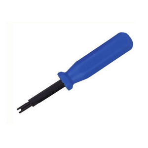 Valve core tool with blue handle