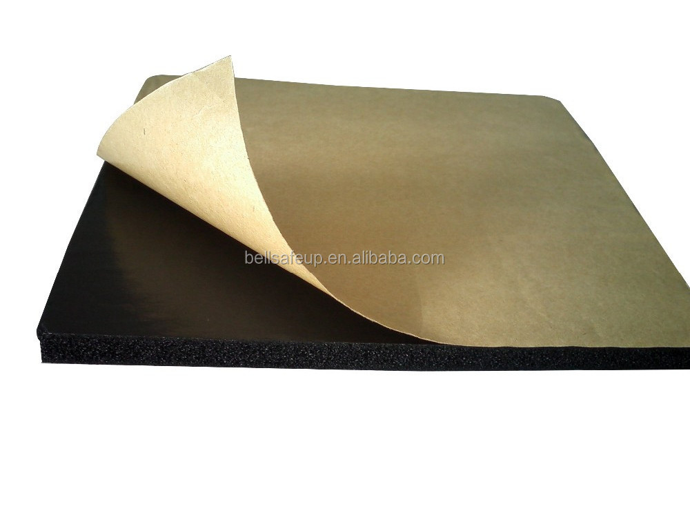 Bellsafe High Density Flexible Foam Rubber Insulation Sheet Neoprene Rubber Sheet for Thermal Insulation