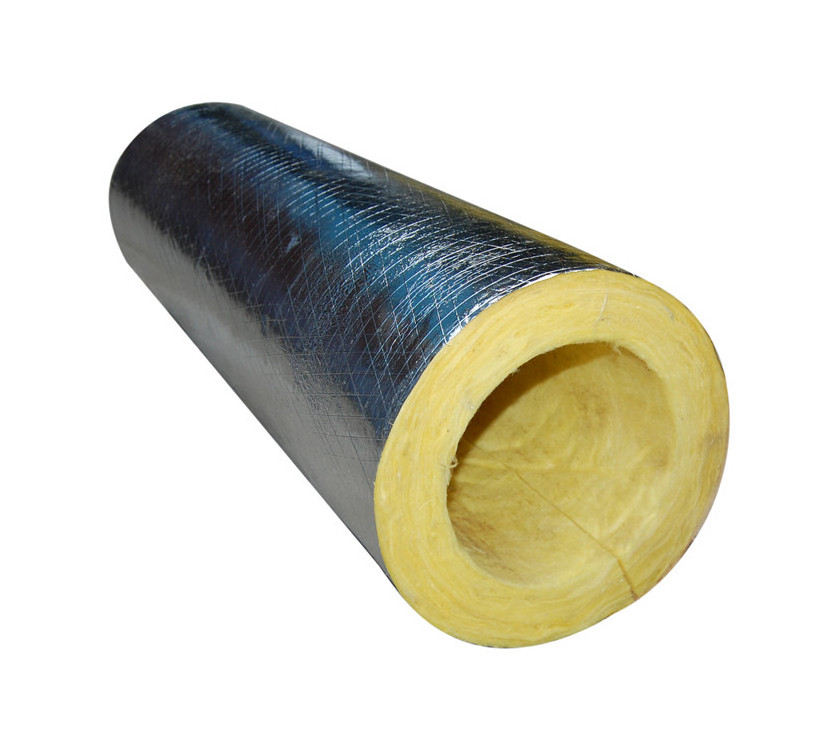 Bellsafe Glass Wool Pipe Insulation Fiberglass Wool Pipe With Aluminum Foil