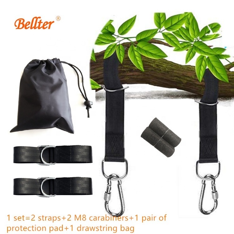 Glossy Tree Swing Straps Kit Jumping Swing Belt Hanging Rope for Outdoor Swing