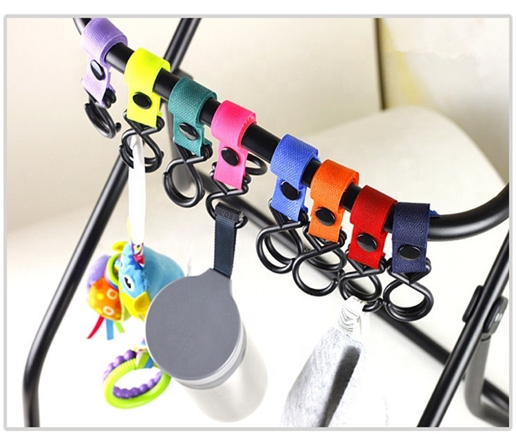 Reusable stroller hook clips/stroller bag hook portable baby stroller hook