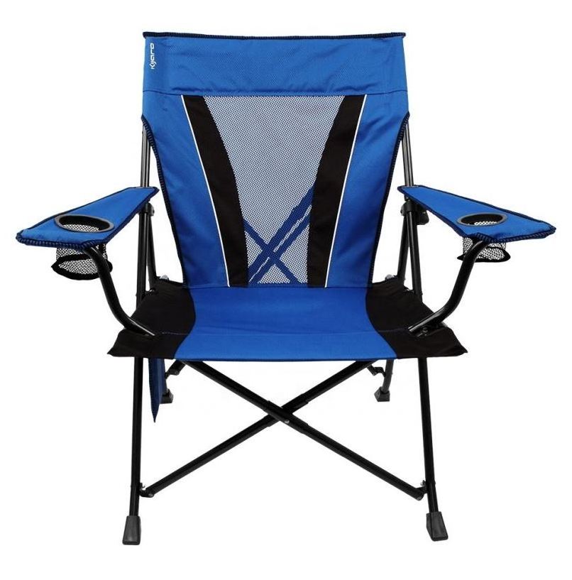 Camping Chair Ergonomic High Back Support 300lbs with Carry Bag Folding Quad Chair