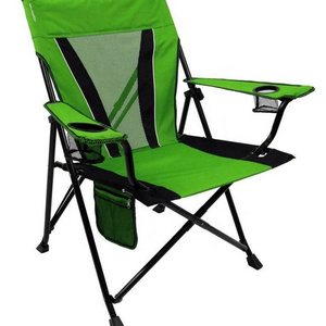 Camping Chair Ergonomic High Back Support 300lbs with Carry Bag Folding Quad Chair