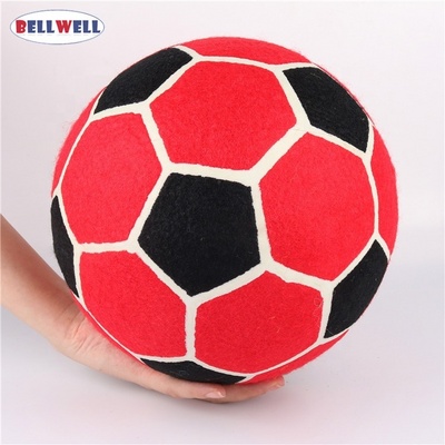 Wholesale Promotional Personalized Logo 5 Inch Black Color Pink Purple Orange Shine Jumbo Large Soft Touch Lawn Tennis Ball