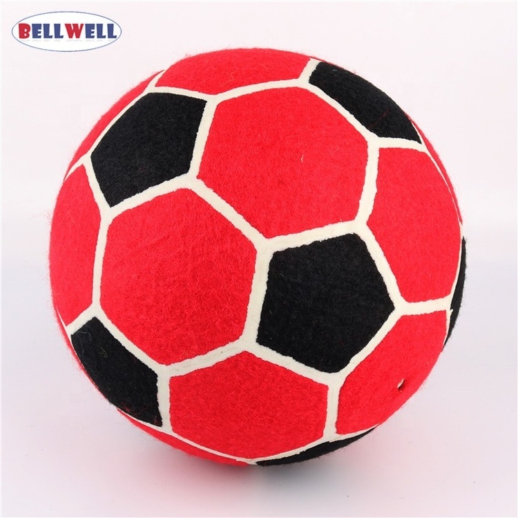 Wholesale Promotional Personalized Logo 5 Inch Black Color Pink Purple Orange Shine Jumbo Large Soft Touch Lawn Tennis Ball