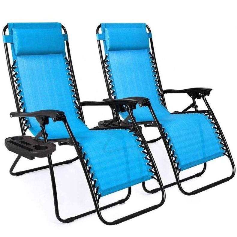 Best Choice Products Set of 2 Adjustable Zero Gravity Lounge Chair Recliners for Patio